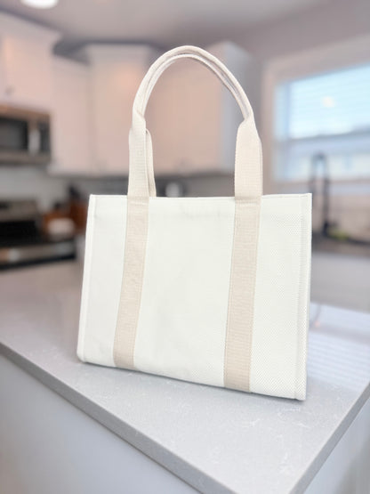 Two-Tone Canvas Tote 10L