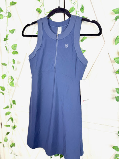 Grid-Texture Sleeveless Tennis Dress *Size 2