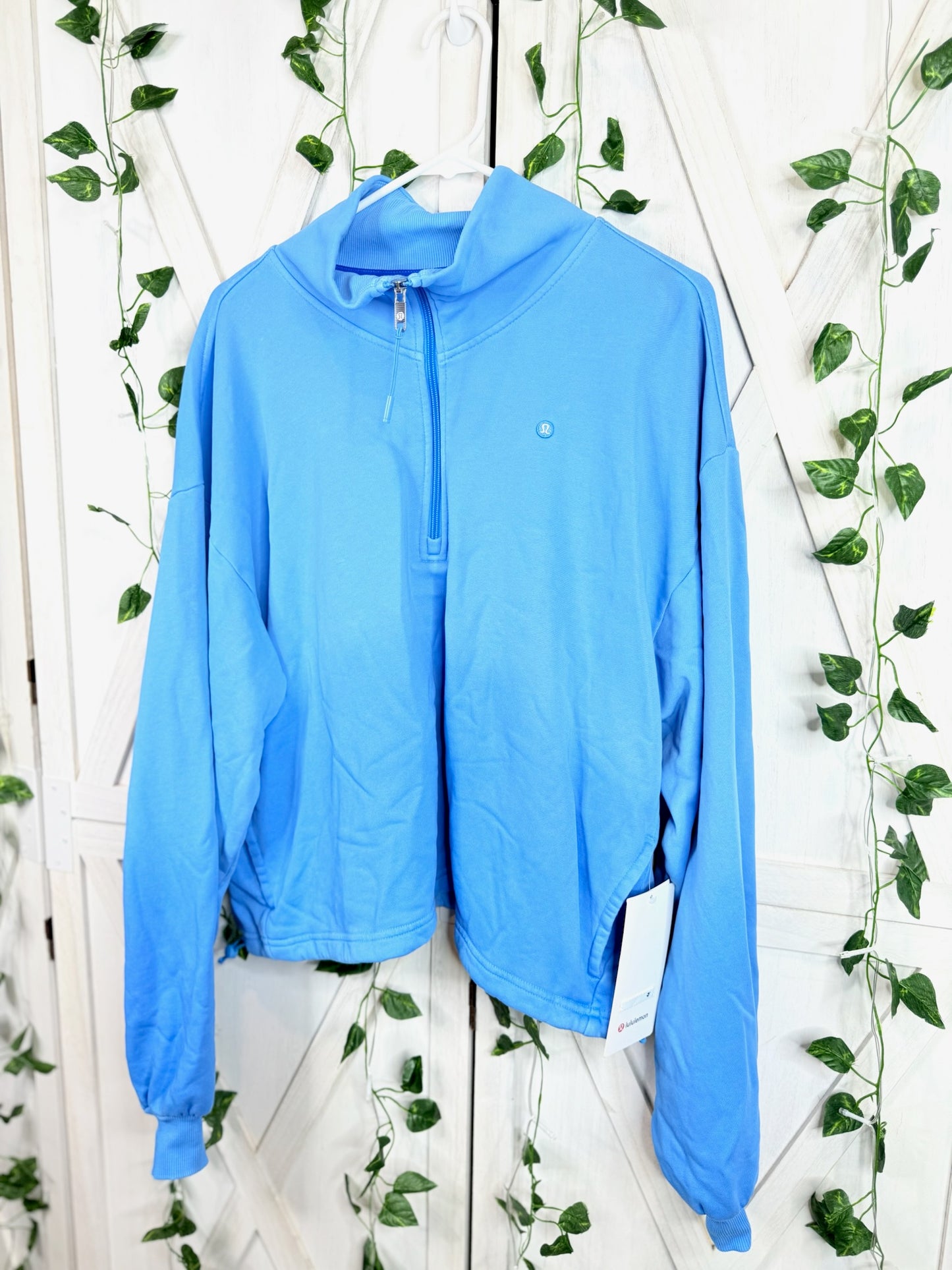 Cotton Terry Tennis Half Zip *Wash *Size XL