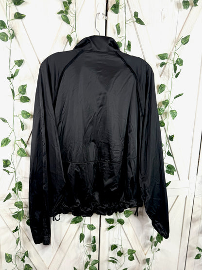 Stretch-Satin Flocked Training Jacket *Size S