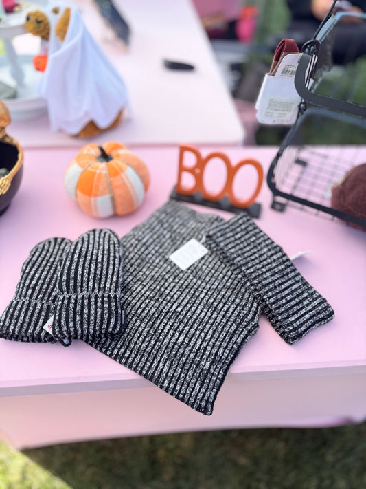 Textured Fleece-Lined Knit Ear Warmer