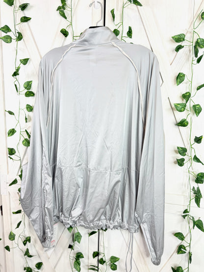 Stretch-Satin Flocked Training Jacket *Size L
