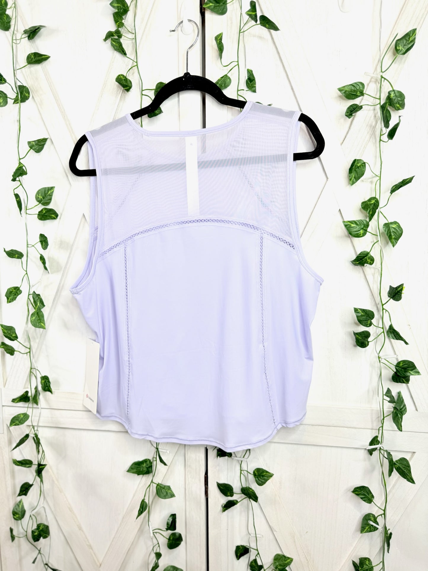 Sculpt Cropped Tank *Lace Trim *Size 14