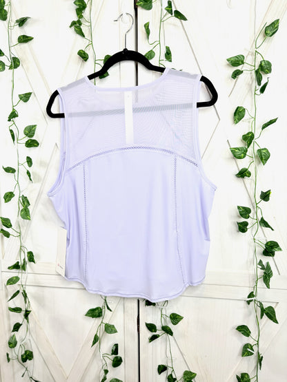 Sculpt Cropped Tank *Lace Trim *Size 14