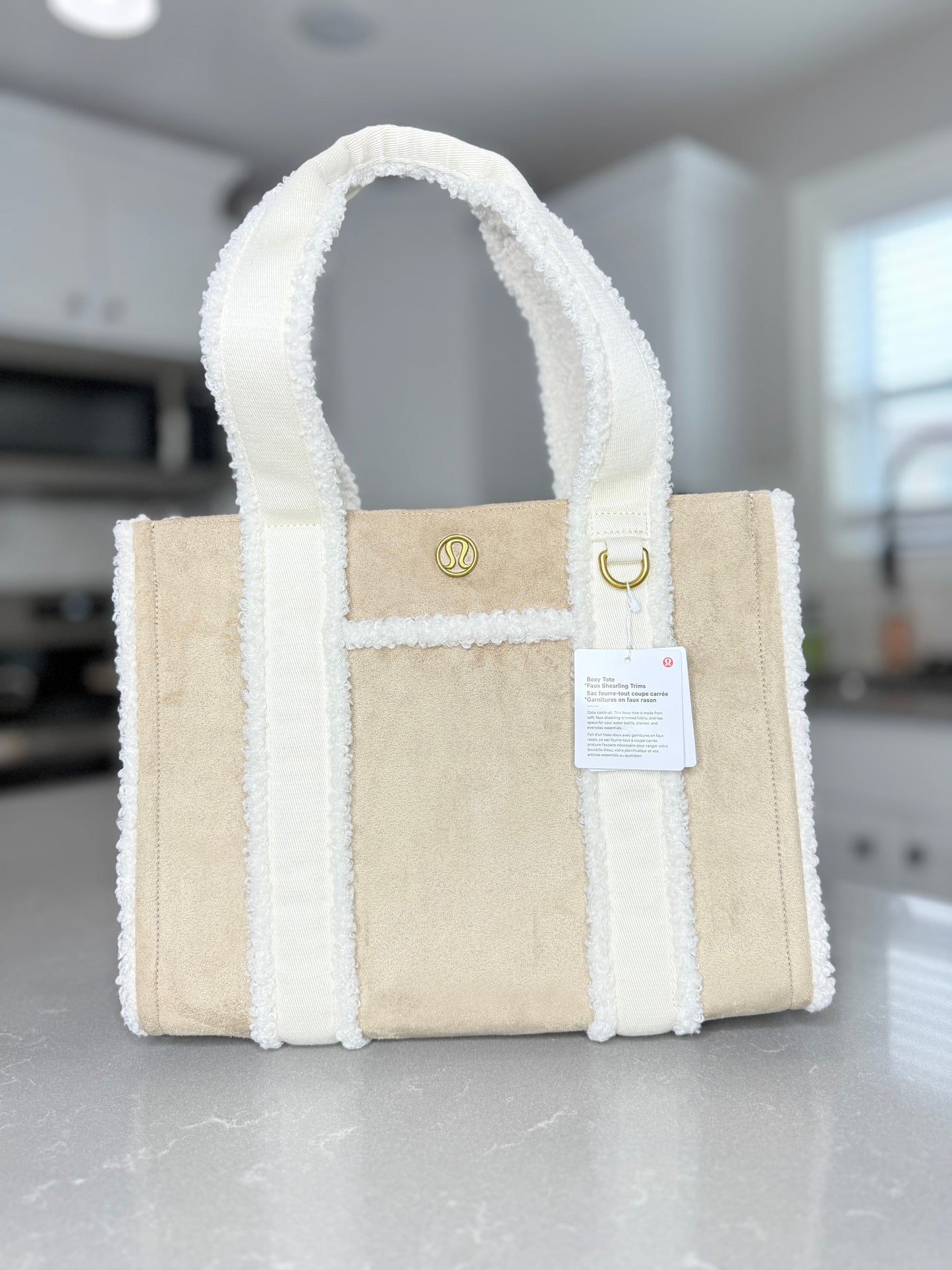 Boxy Tote Bag 10L * Faux Shearling Trims