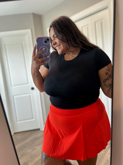A-Line Side-Pleat Tennis Skirt *Size XL