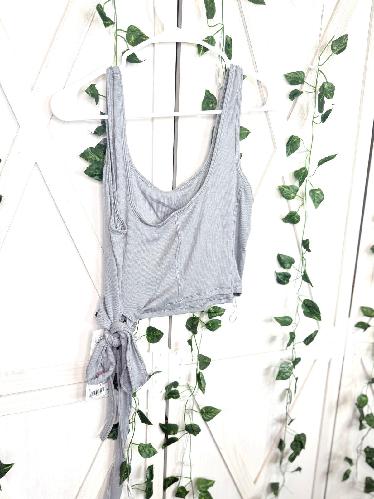 Side-Tie Cropped Tank Top *Size 8