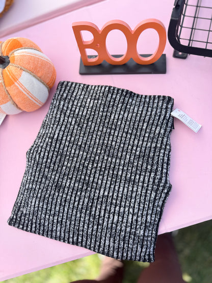 Textured Fleece-Lined Knit Neck Warmer