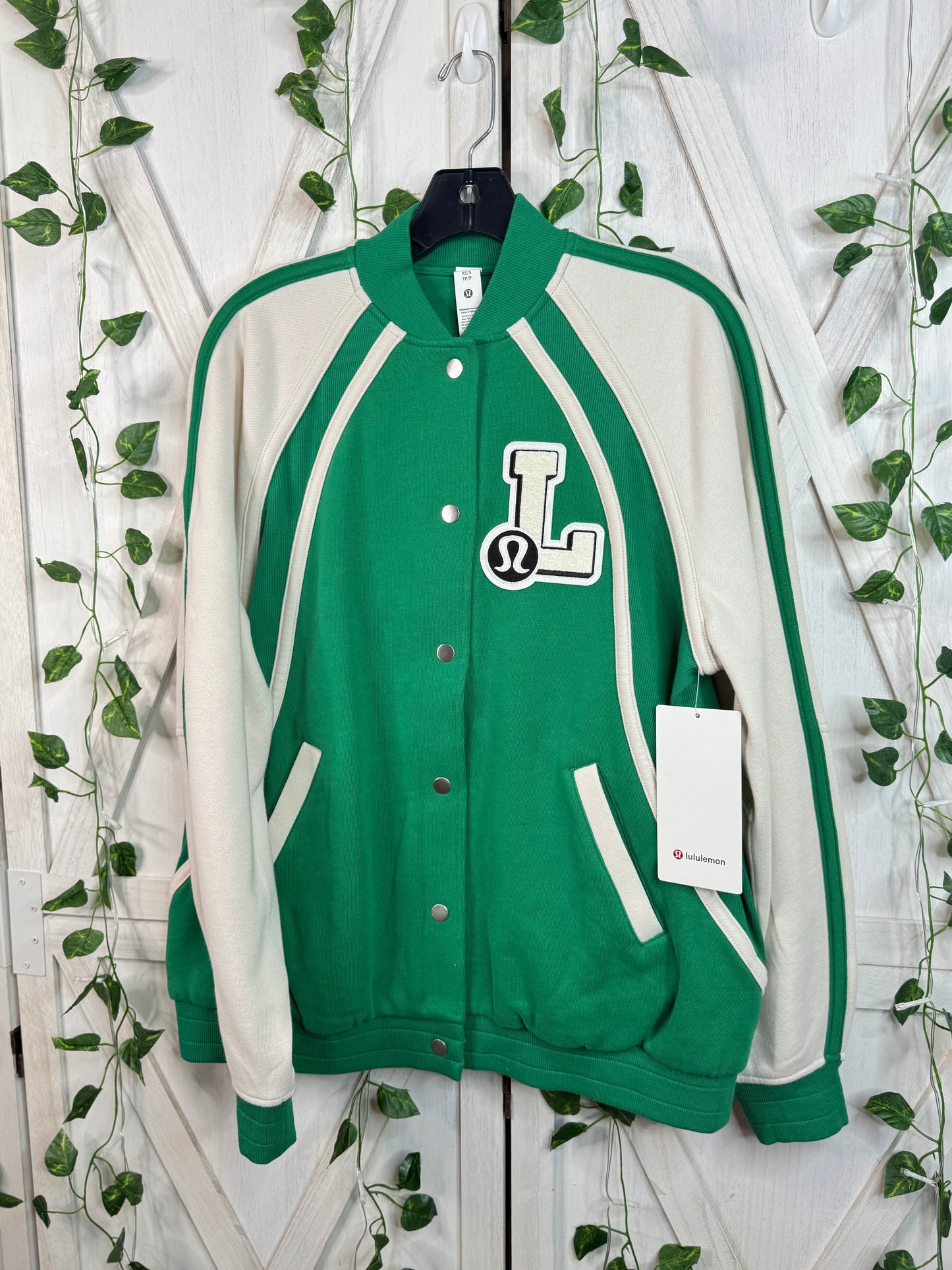 Scuba Oversized Collegiate Jacket *Graphic * Size XS/S