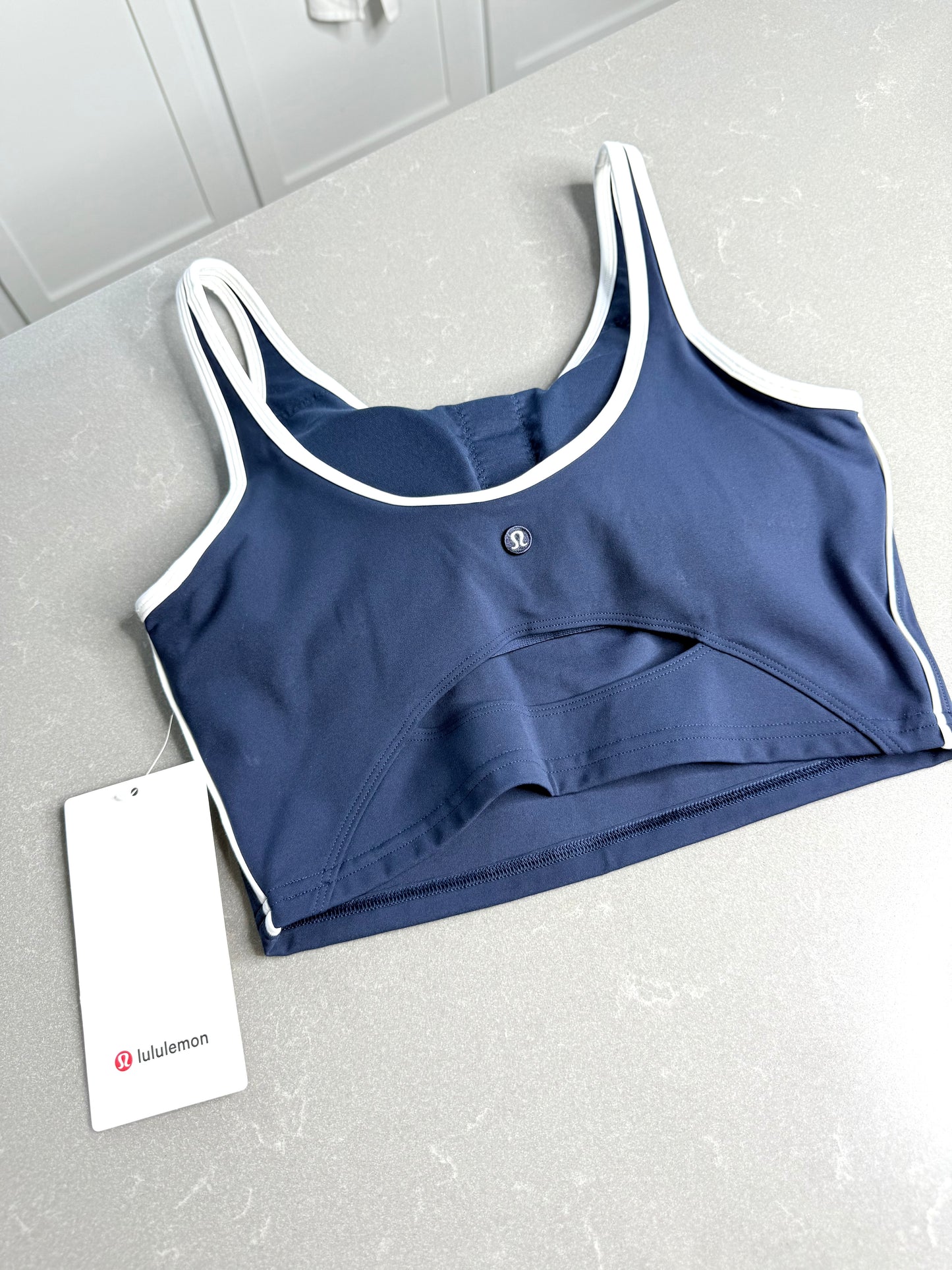 Scoop-Neck Cutout Tennis Tank *Size S