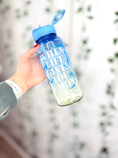 Back to Life Clear Bottle 32oz *Straw Lid