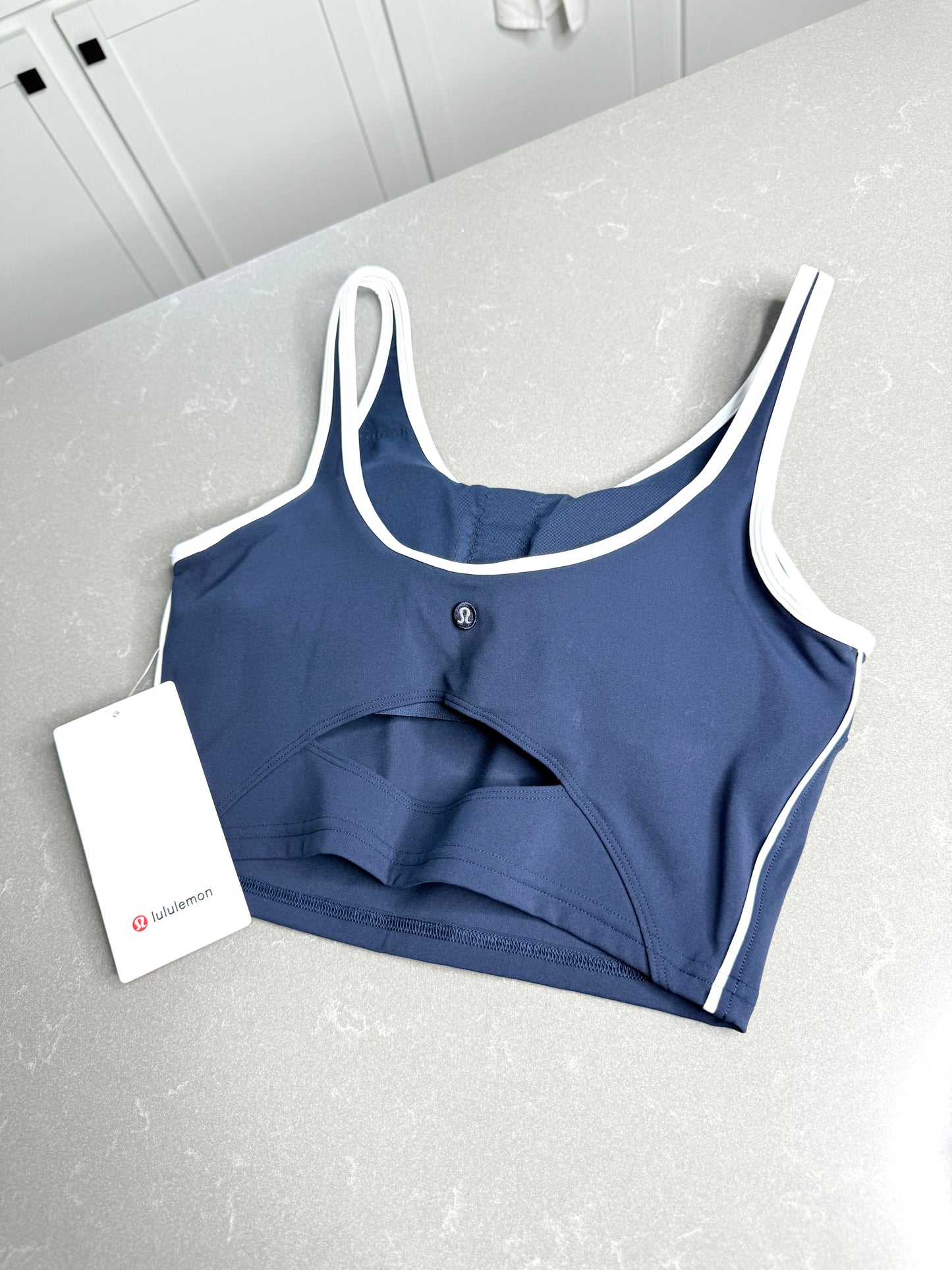 Scoop-Neck Cutout Tennis Tank *Size S