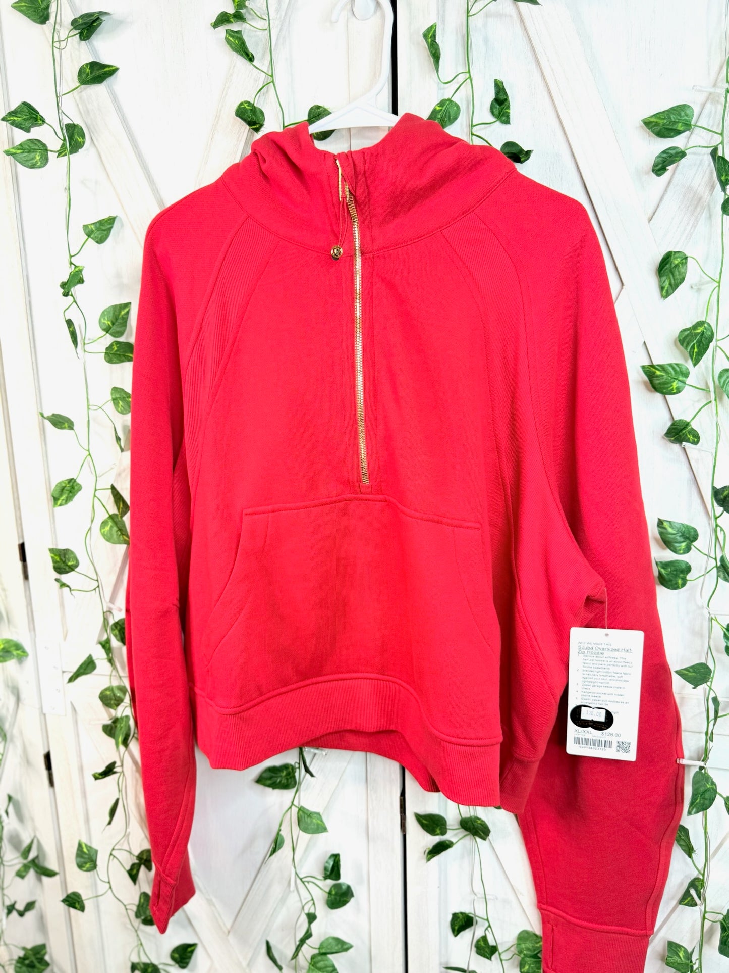 Scuba Oversized Half-Zip Hoodie *Size XL/XXL