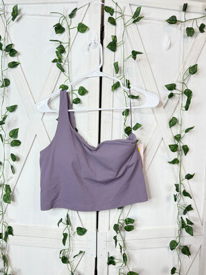 Ribbed Nulu Asymmetrical Yoga Tank Top *Size 10