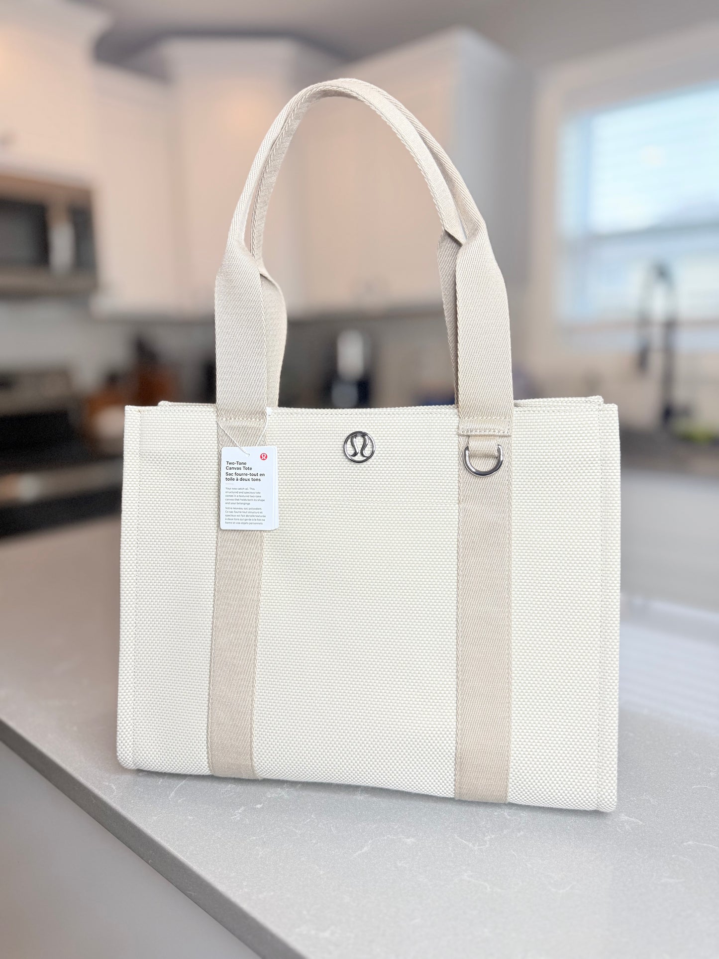 Two-Tone Canvas Tote 10L