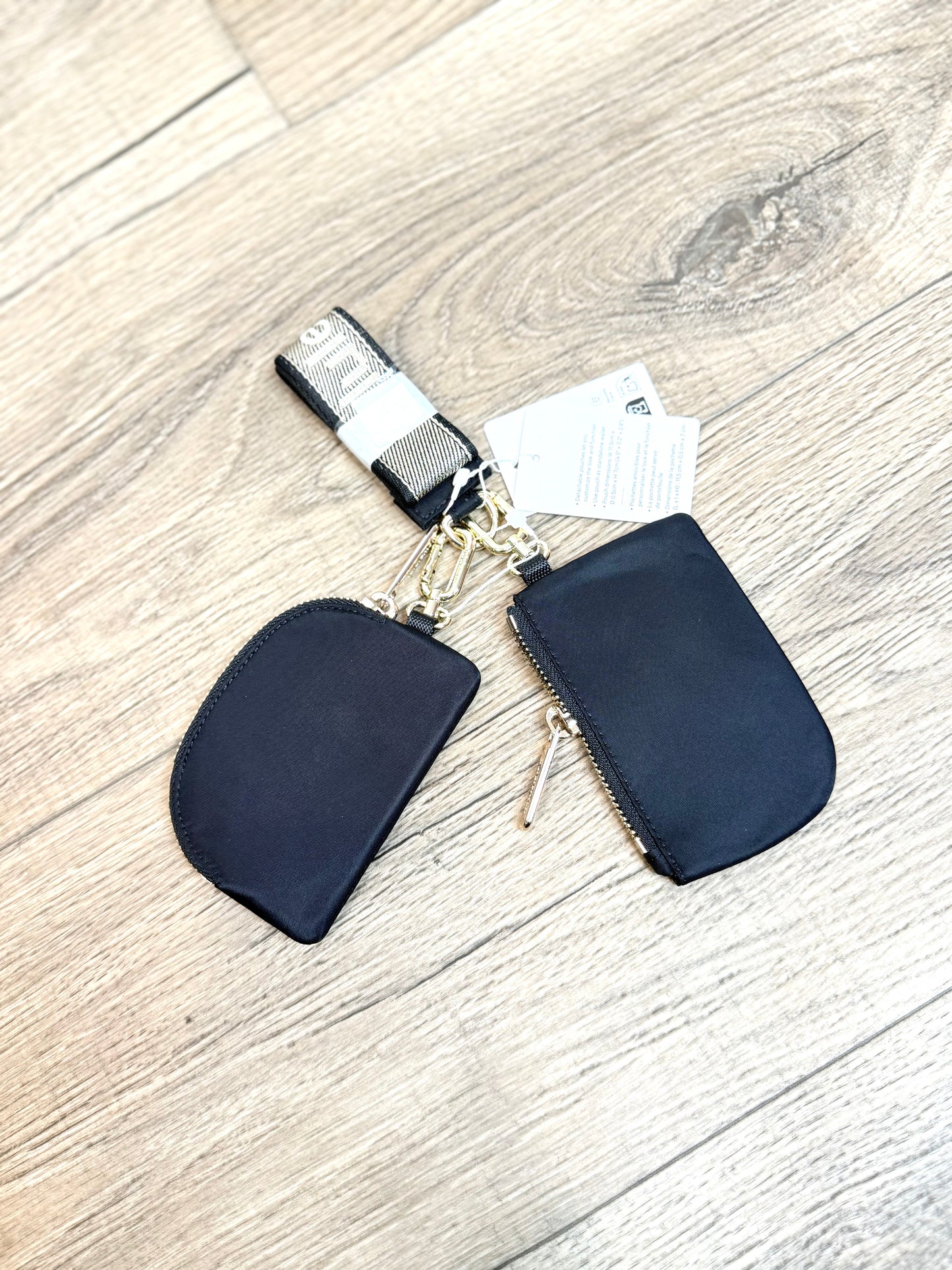 Dual Pouch Wristlet *Metal Woodmark