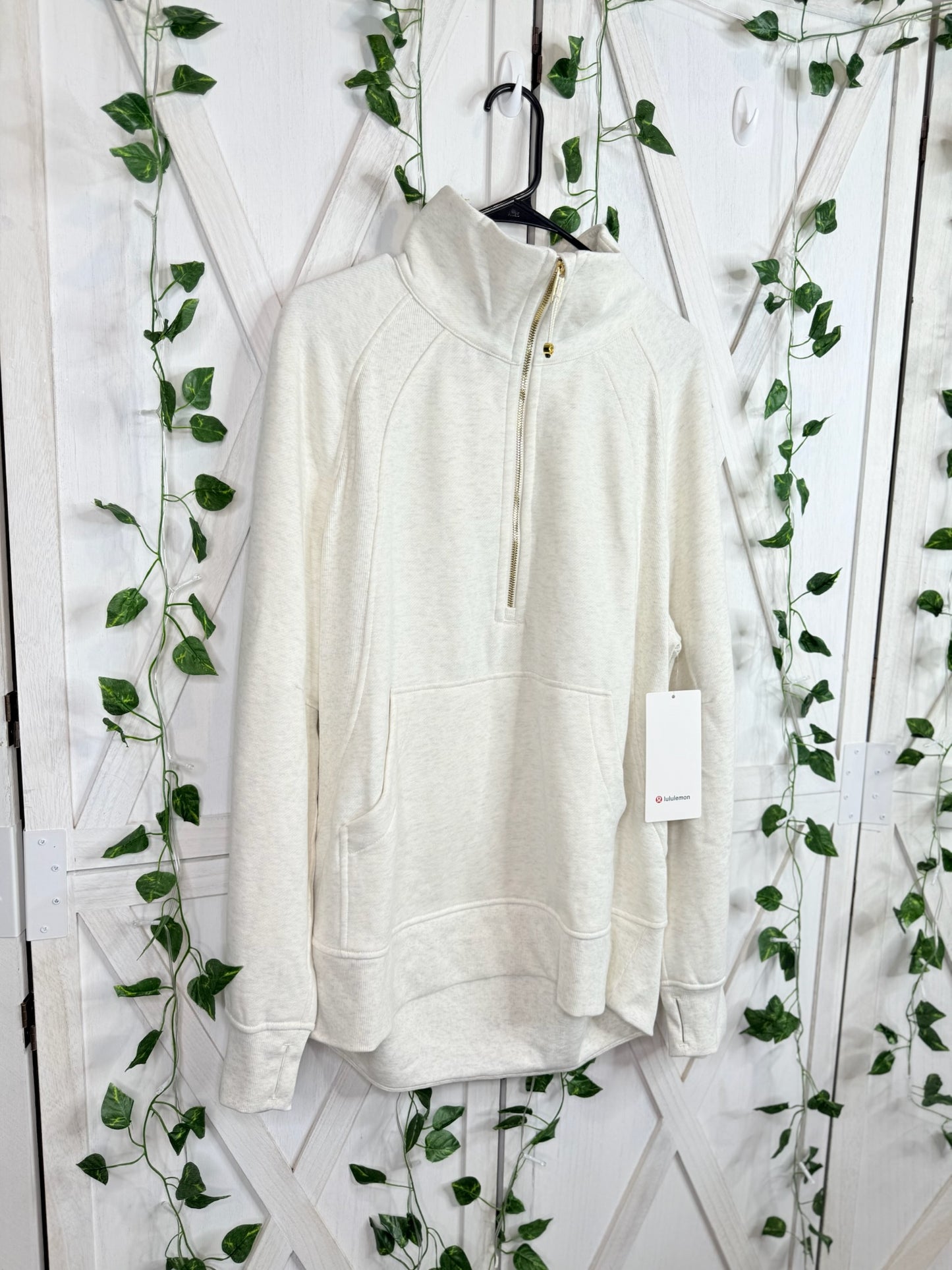 Scuba Oversized Funnel Neck Half Zip *Size M/L