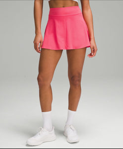 Lightweight, high-rise tennis skirt