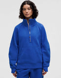 scuba oversized funnel neck half-zip