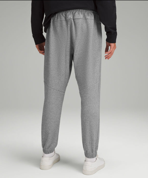 Textured double knit cotton jogger