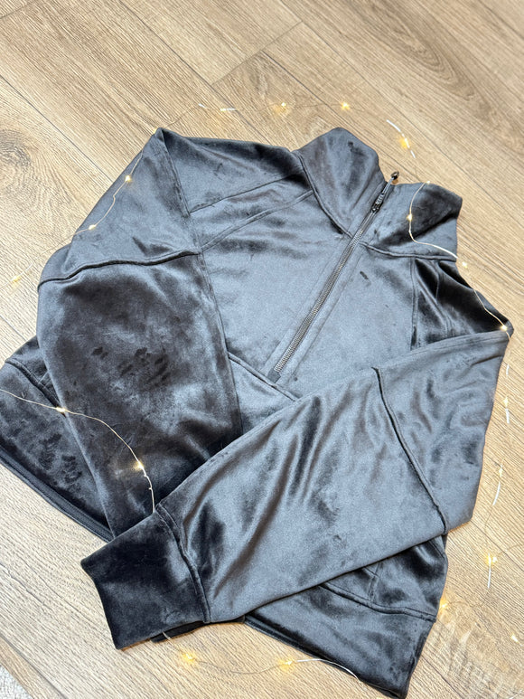 Scuba Oversized Funnel Neck - Velvet *SIZE XS/S