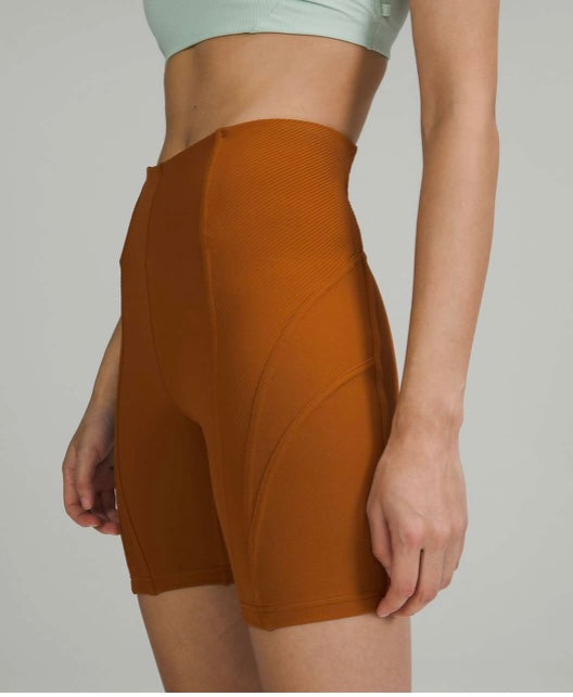 Ribbed High-Rise Yoga Short 8