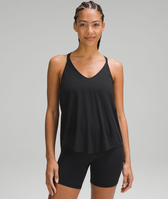 Silk yoga tank top