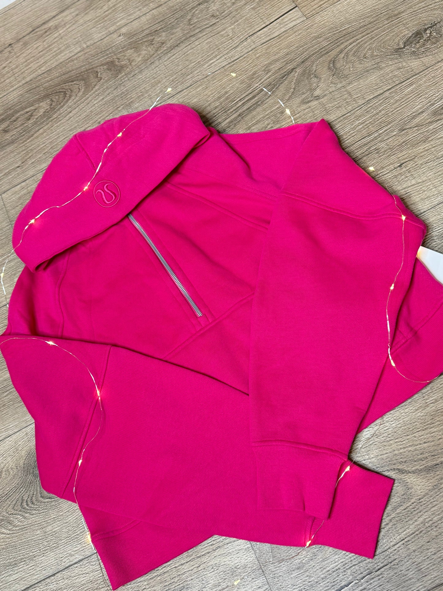 Scuba oversized half- zip hoodie *SIZE Xs/S