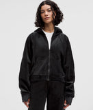 Scuba oversized full zip *velvet