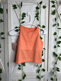 Ebb to Street Cropped Racerback Tank Top  *SIZE 6
