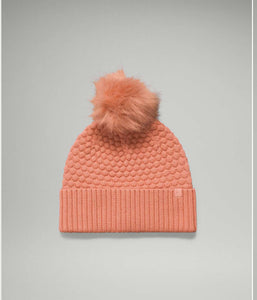 Bubble Knit Pom Beanie