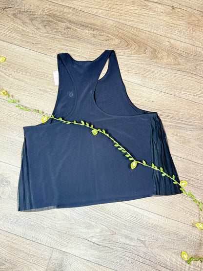 Side Pleats Tennis Tank *Size 6 & 8
