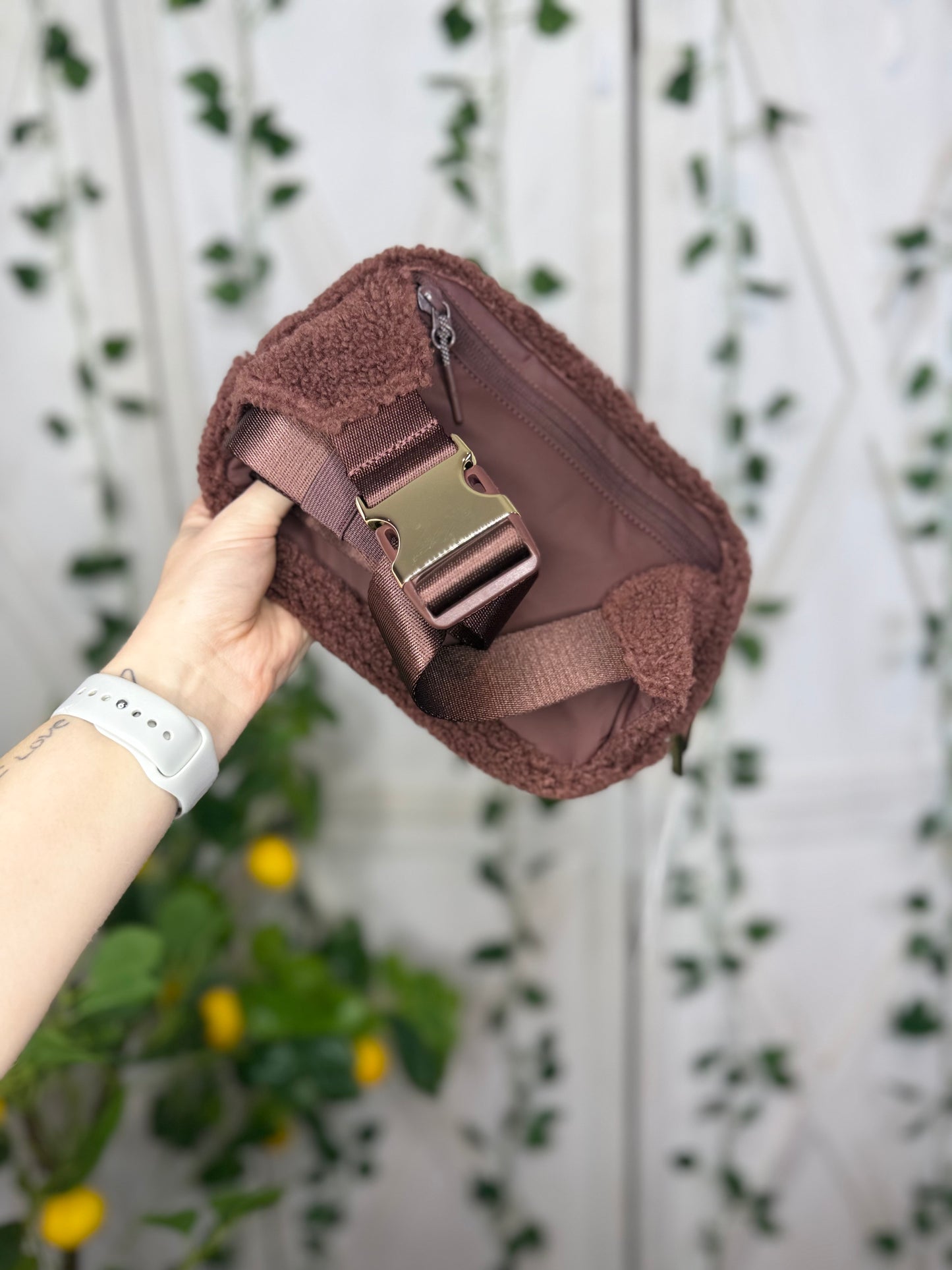 Fleece belt bag large