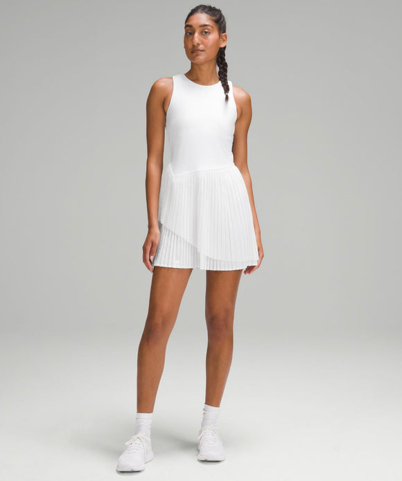 Tiered pleats tennis dress