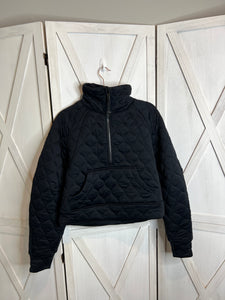 Scuba Oversized Quilted Half-Zip