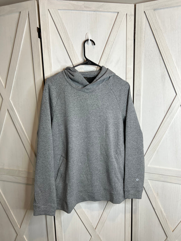 Textured Double Knit Cotton Hoodie