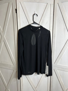 Keyhole mesh long sleeve