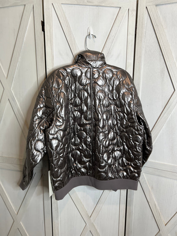 LAB Metallic Quilted Bomber Jacket