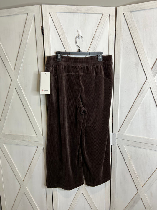 Scuba Mid-Rise Wide-Leg Crop *Velvet Cord *SIZE 12