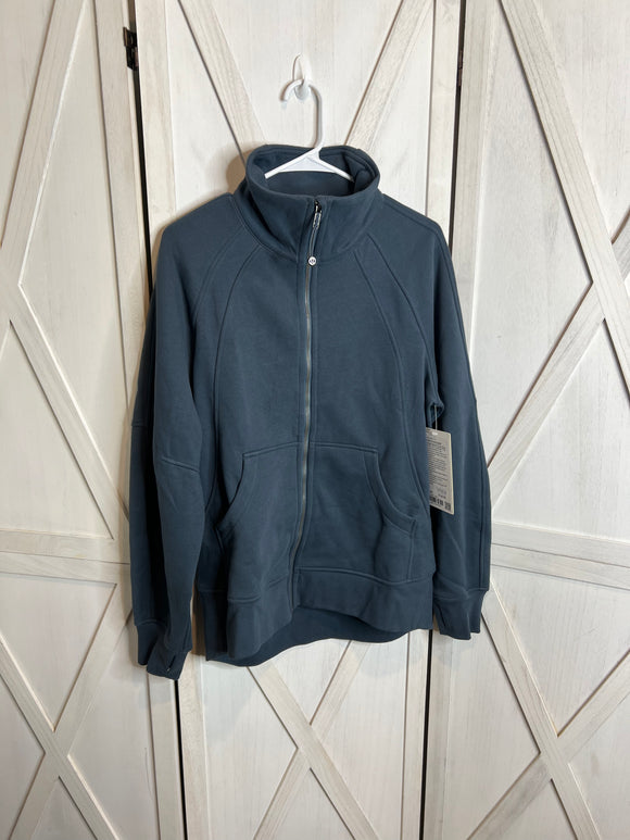 Scuba oversized funnel-neck full zip