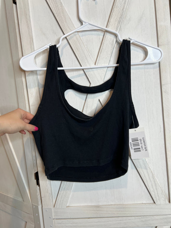 LA Front Cut-Out Crop Tank * SIZE 6
