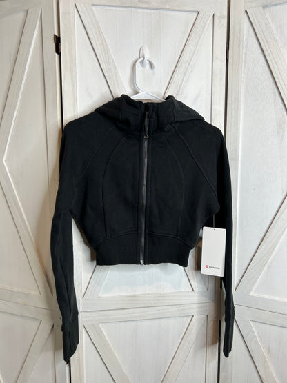 Scuba Full-Zip Cropped Hoodie*SIZE 8