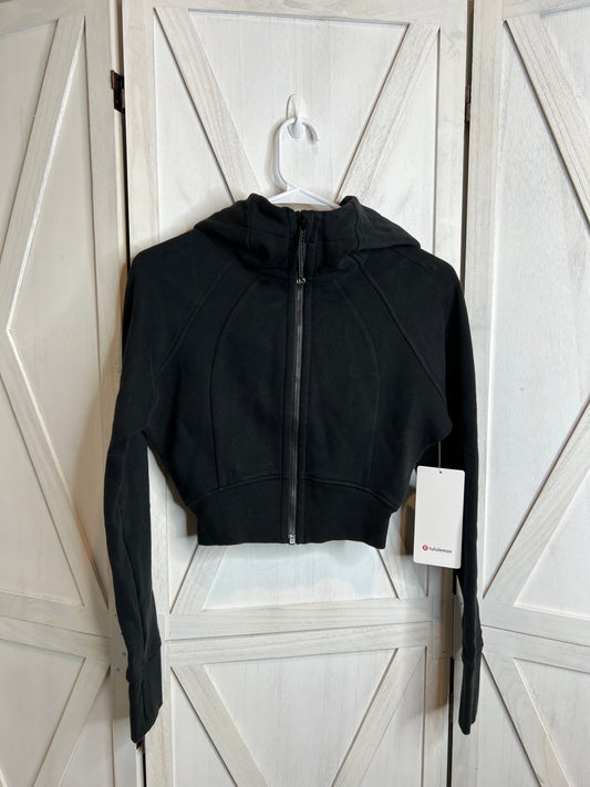 Scuba Full-Zip Cropped Hoodie*SIZE 8