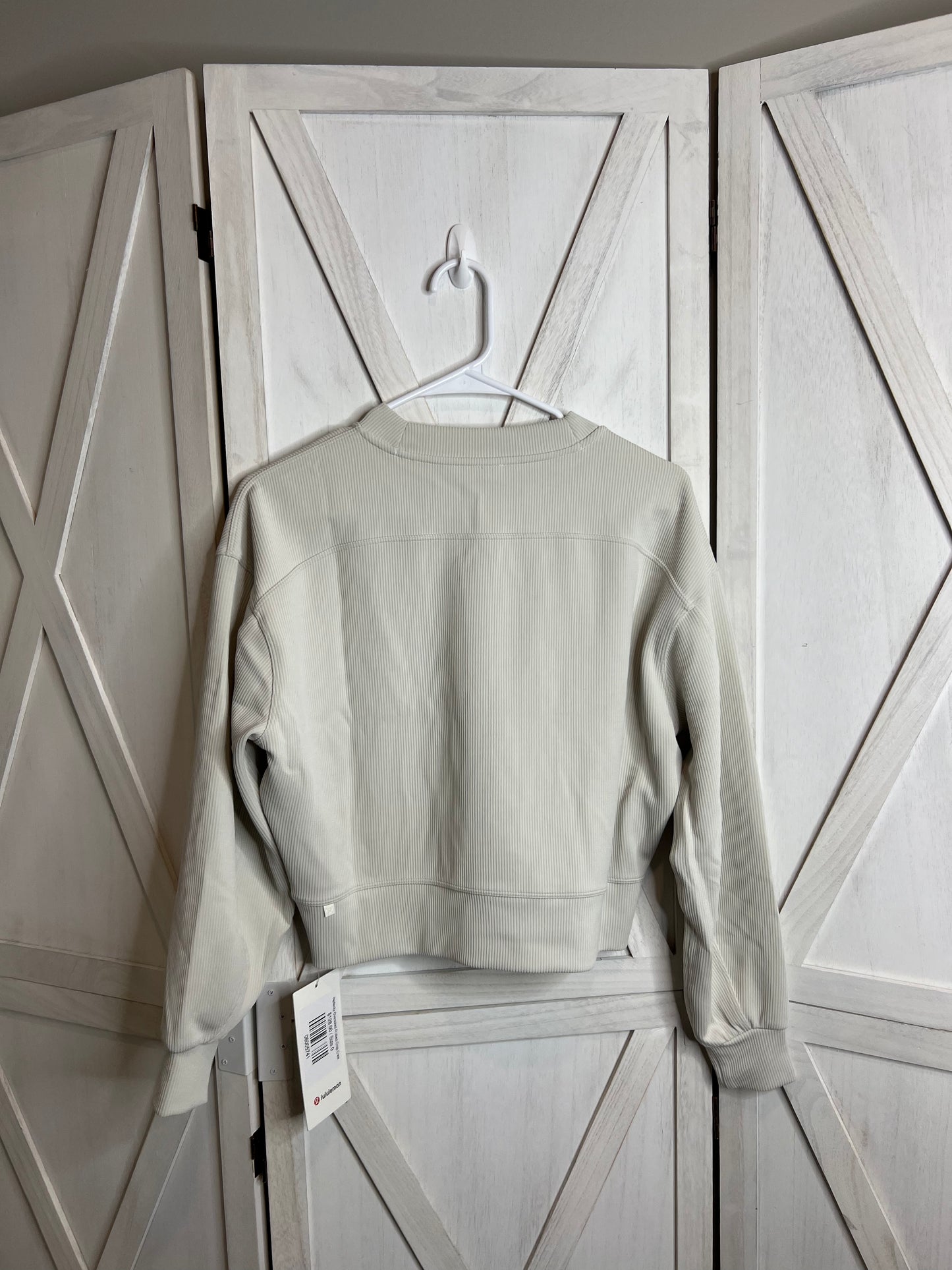 Perfectly Oversized Ribbed Crop Crew *SIZE 0
