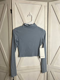 all aligned mock neck long sleeve