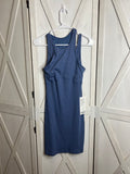 ribbed cotton modal cut-out dress