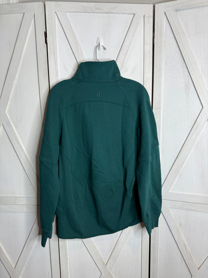 Scuba Oversized Funnel Neck Half Zip *Long * SIZE XS