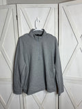 Textured double knit cotton half zip